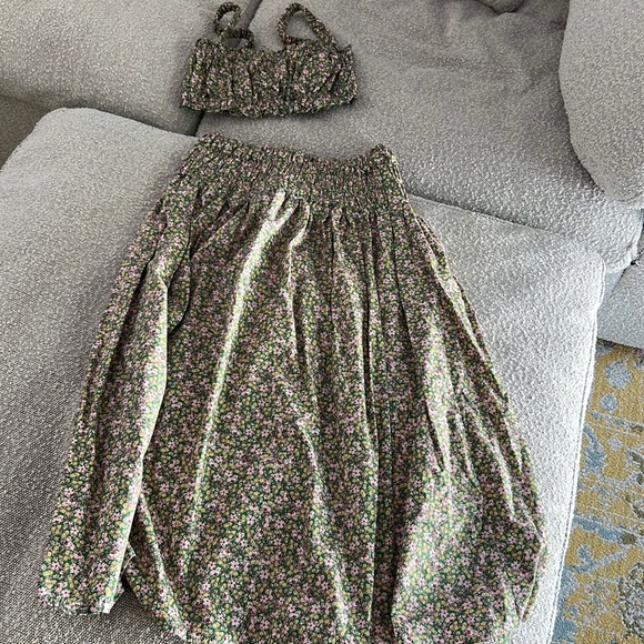 Zara Skirts Zara Matching Skirt And Bra Top Poshmark